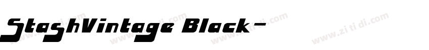 StashVintage Black字体转换